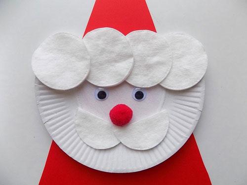 Поделка в садик зима. Начнем с Деда Мороза