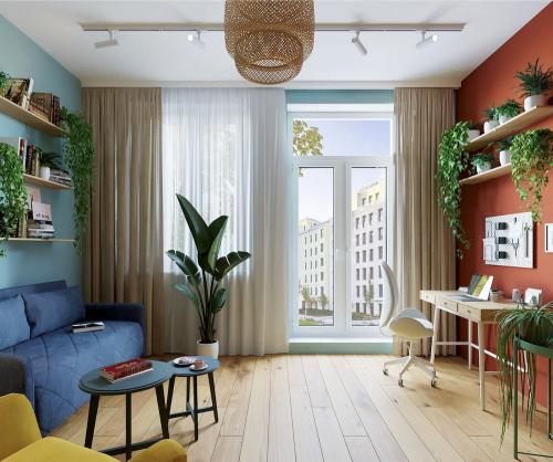 Как можно расположить растения дома. Оформление интерьера с помощью комнатных растений 30