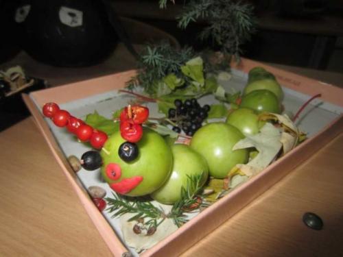 Поделки из фруктов своими руками: фото съедобных изделий для детей