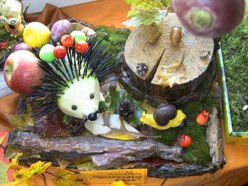 Прикольные поделки из овощей. Поделка из овощей: мастер-класс для начинающих, фото, схемы, идеи для создания осенних украшений своими руками