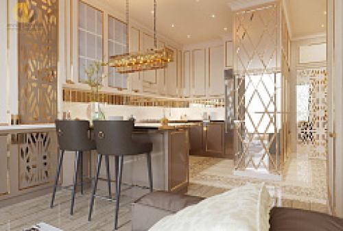 Инновационные решения для дизайна кухни-гостиной в 2025 году 01