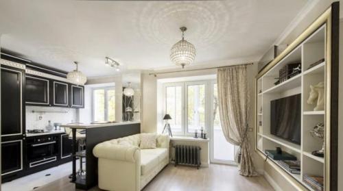 Какие современные технологии можно использовать при создании дизайна кухни-студии с гостиной. Кухня-студия