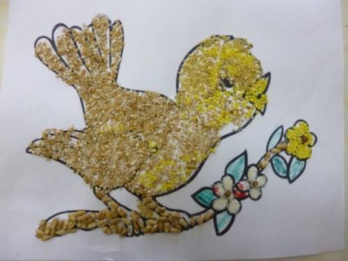 Весенние поделки в садик. Из природных материалов