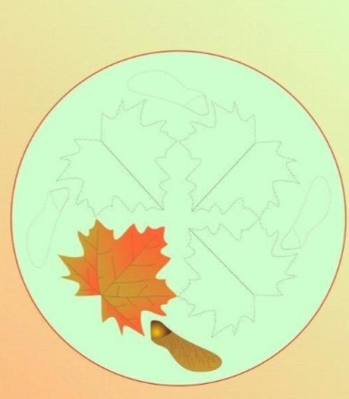 Аппликации из осенних листьев для детей детского сада (средняя, старшая группа)