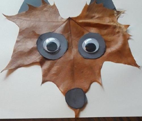 Аппликации из осенних листьев для детей детского сада (средняя, старшая группа)