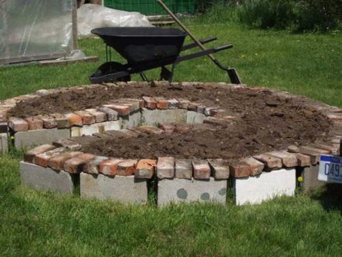 Как сделать клумбу своими руками из кирпича. Клумбы из кирпича: оригинальные постройки кирпичных клумб. Инструкции и схемы по сооружению своими руками (фото + видео)