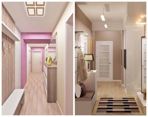 Как использовать вертикальное пространство в узкой прихожей. Умелый подбор цветовой палитры