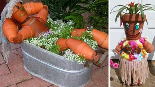 Клумбы своими руками из подручных средств. Необычные цветники своими руками: 100 идей из подручных материалов 03 Клумбы своими руками из подручных средств. Необычные цветники своими руками: 100 идей из подручных материалов 03