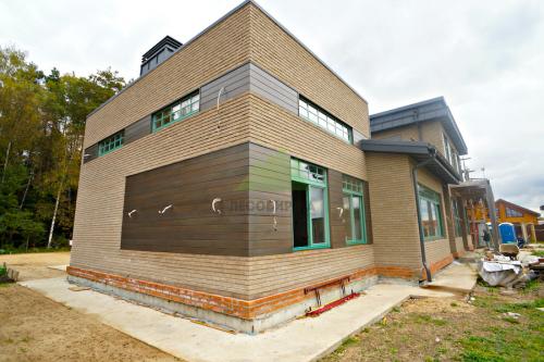 Внешняя отделка дома из газобетона. Фаски вместо штукатурки и вентилируемого фасада 12