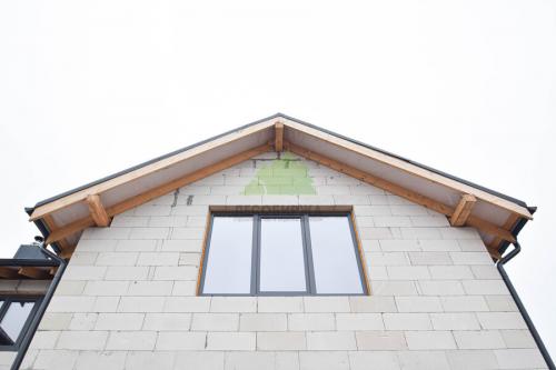 Внешняя отделка дома из газобетона. Фаски вместо штукатурки и вентилируемого фасада 09