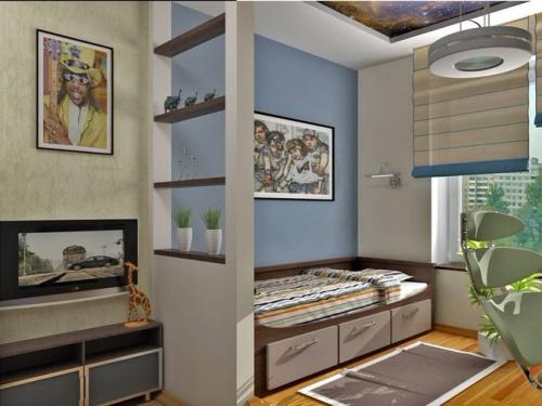 Можно ли использовать мобильные перегородки в детской комнате. Зонирование перегородками в детской