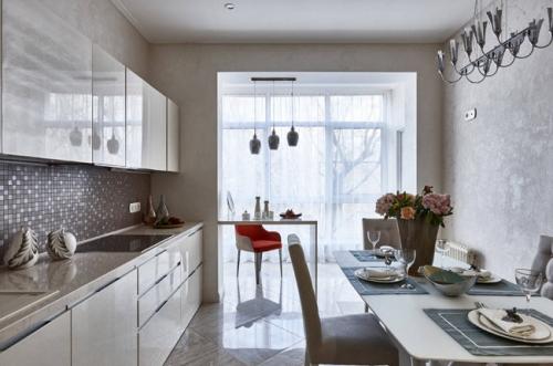 Дизайн балкона с кухней совмещенного. Дизайн-проект кухни с балконом