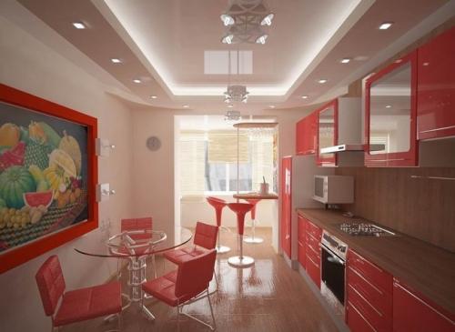 Дизайн балкона с кухней совмещенного. Дизайн-проект кухни с балконом