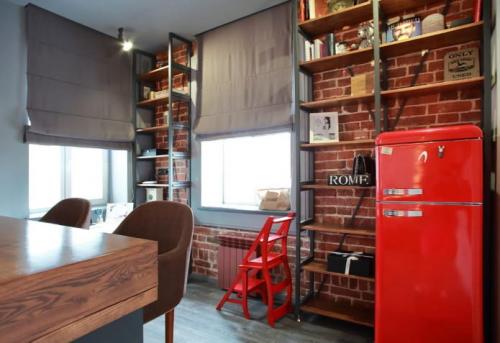 Современные шторы на кухню с балконной дверью. Современные идеи штор для кухни с балконом 21