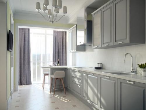 Кухня на балконе или лоджии. Варианты организации кухонного пространства с балконом 05 Кухня на балконе или лоджии. Варианты организации кухонного пространства с балконом 05