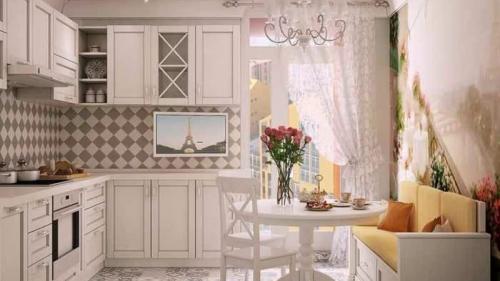 Дизайн кухни 10 кв м со спальным местом. Каким может быть диван