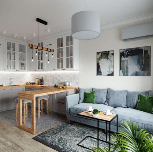 Дизайн кухня-гостиная 18 кв м с одним окном. 20 идей для кухни-гостиной 18 кв м