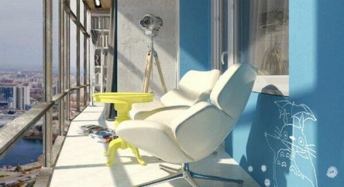 Дизайн кухни совмещенной с лоджией. Выбор стиля 12