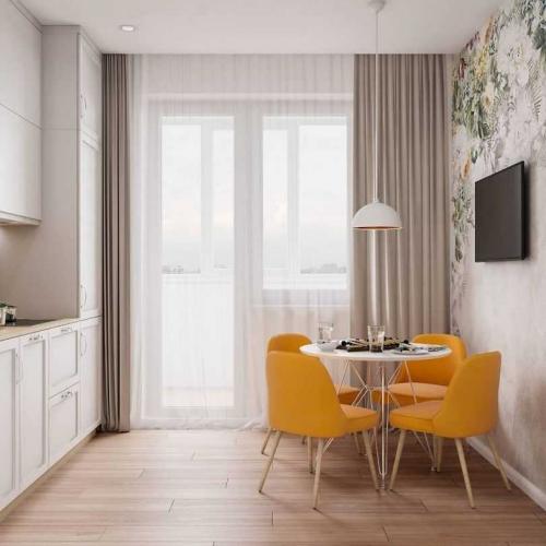 Римские шторы на кухню с балконом. Безопасные ткани для штор для кухни с балконной дверью