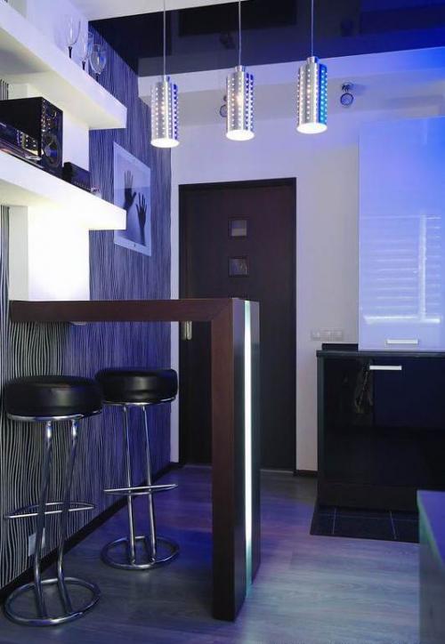 Дизайн кухни с балконом. Дизайн кухни 8-12 кв.м. в квартире с балконом. ТОП-5 советов для объединение пространства + 100 ФОТО 36