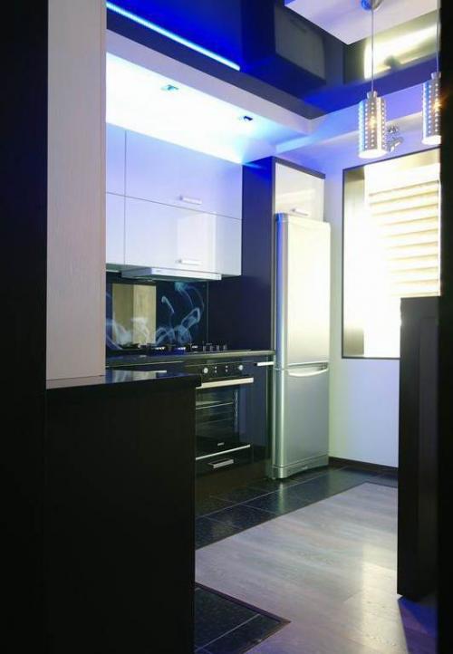 Дизайн кухни с балконом. Дизайн кухни 8-12 кв.м. в квартире с балконом. ТОП-5 советов для объединение пространства + 100 ФОТО 35