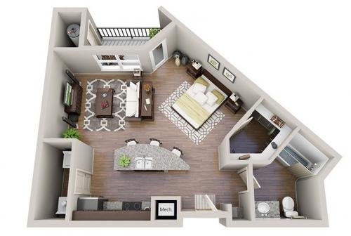 Планировка малогабаритных квартир. Виды планировок однокомнатных квартир