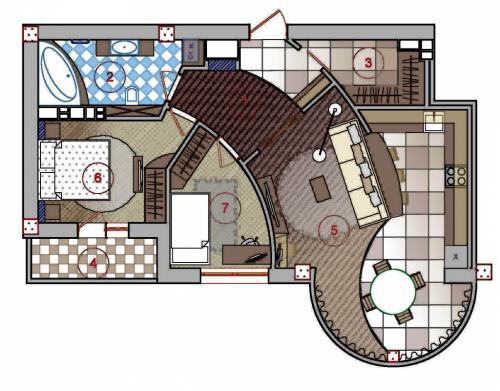 Планировка малогабаритных квартир. Виды планировок однокомнатных квартир