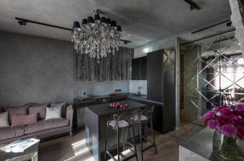 Декор стен в гостиной в современном стиле. Материалы для дизайна