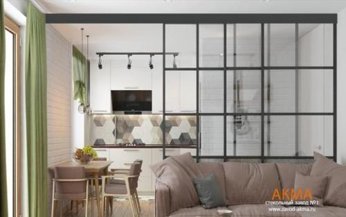 Раздвижные стены перегородки в квартире. Преимущества и недостатки 14