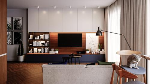 Как создать функциональную зону для приготовления еды в кухне-гостиной. Освещение