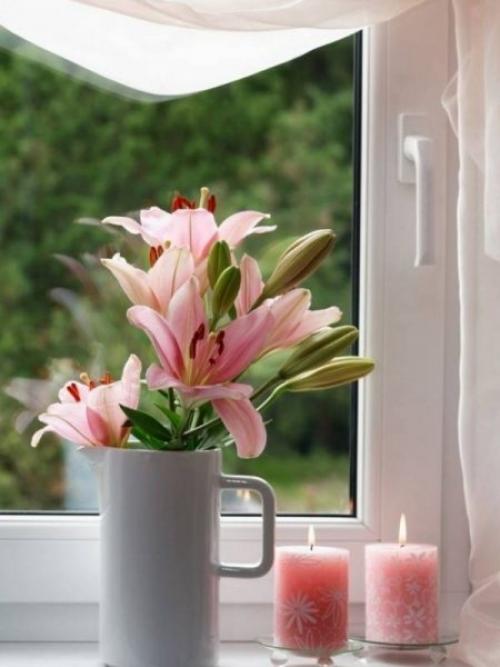 Как украсить подоконник своими руками в разные сезоны. Оформление подоконника нестандартного окна