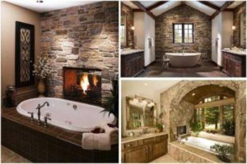 Как совместить декоративный камень и обои. Особенности использования