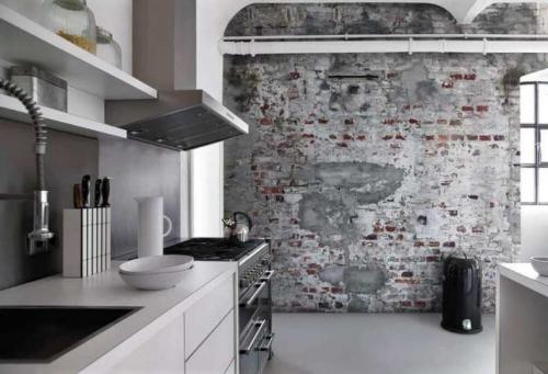 Обои под кирпич в интерьере спальни. Декоративные обои под кирпич в интерьере: советы по выбору + 130 фото интересных моделей обоев с имитацией кирпичной кладки