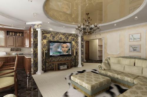 Идеальный дизайн интерьера для комфортной кухни-гостиной 07