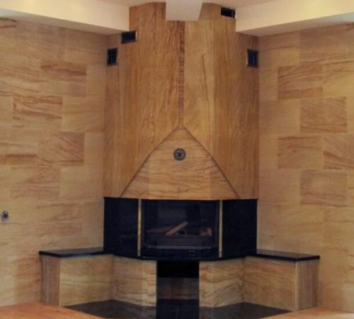 ОТДЕЛКА стен гибким камнем.  Использование в интерьере