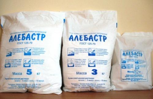 Гипс в воду или воду в гипс. Разновидности строительного гипса – что значат буквы А Б и В?