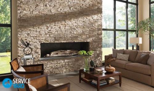 Как стыковать обои с декоративным камнем. Виды декоративного камня