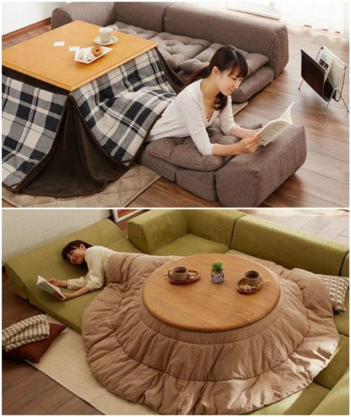 Какие японские элементы можно использовать для создания функционального пространства в маленькой квартире.  Отсутствие центрального отопления