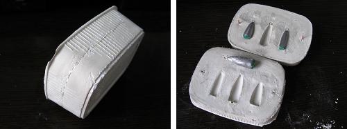 Изготовление форм для грузил из гипса. Формы для отливки грузила изготовленные из гипса, алебастра, цемента, картошки. 04