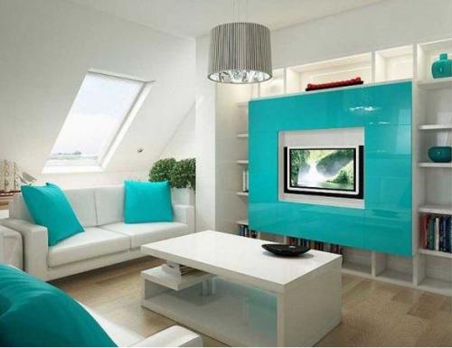 Стильный и уютный: как использовать цвет морской волны в интерьере 02 Стильный и уютный: как использовать цвет морской волны в интерьере 02