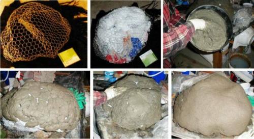 Декоративный камень своими руками для улицы. Искусственный камень валун своими руками для сада