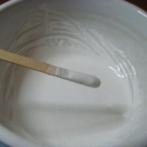 В каких пропорциях разбавить гипс для заливки форм. Густая заливка в горшке 02