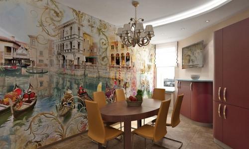 Акцентная стена в кухне. Дизайн стен на кухне — 106 вариантов отделки в реальных фото