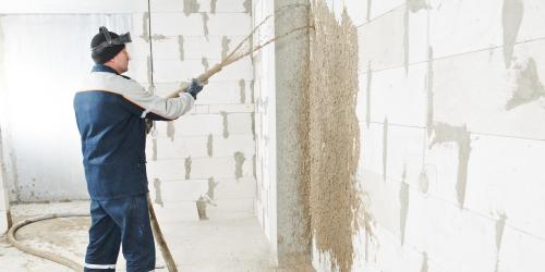 Как правильно затирать штукатурку теркой сеткой по сухому. Замешиваем раствор 11