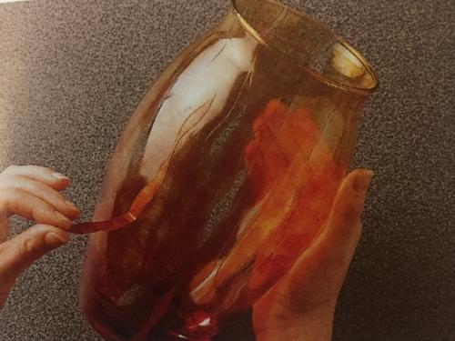 Как создать узор на вазе. Роспись вазы своими руками прозрачными красками