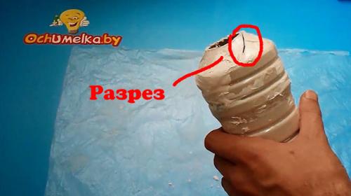 Как нанести гипс на бутылку. Как сделать вазу из гипса