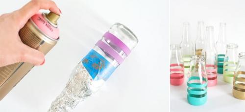 Создай свою уникальную вазу из пластиковых бутылок и гипса 09