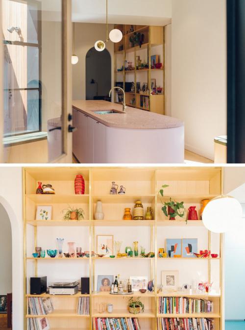 Contemporary Design Space for Placing Art » Inspired deco. This Contemporary Art-Deco Inspired House Addition Adds Color, Light, And Curves