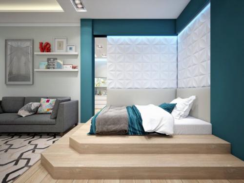 Спальня-гостиная планировка. Гостиная, совмещенная со спальней — красивые идеи и примеры стильного оформления совмещённых комнат (120 фото)
