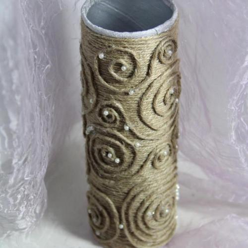 Большая ваза из пластиковой бутылки. Как сделать вазу из пластмассовой бутылки